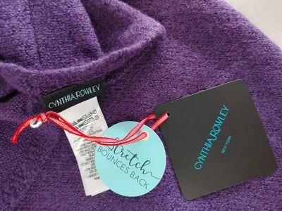 Cynthia Rowley Infinity Bufanda de extremo cerrado Mantón envolvente Púrpura ¡¡NUEVO!! #13473 Foto 1 de 2