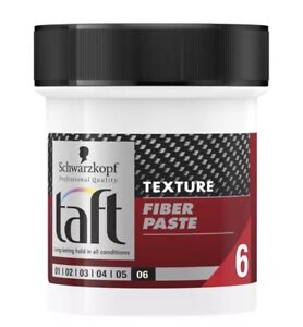 Schwarzkopf Taft Looks Carbon Force Hair Styling Fiber Gel Paste  130ml