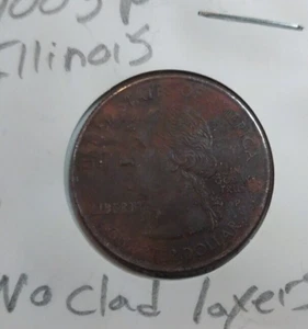 Error - 2003 Illinois State Quarter Error Improperly Annealed Planchet - Picture 1 of 6