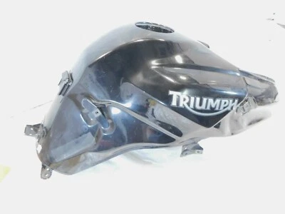 Triumph Tiger 1050 SE 2007-2012 negro gasolina tanque de combustible celda de depósito - abolladura Foto 1 de 4