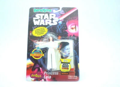 Just Toys Star Wars Bend-Ems 12418 Princess Leia Figure 1993 - Image 1 of 4