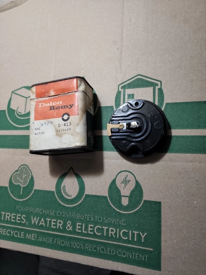 Nuevo de Lote Antiguo AC Delco Remy Rotor D413 1957684 Se Adapta a 62-67 GM Buick & Olds 6 Cilindros Fabricante de Equipo Original Foto 1 de 4