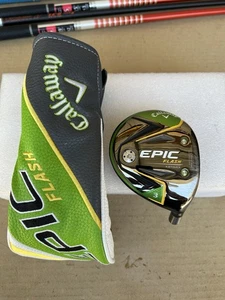Callaway EPIC FLASH STAR Fairway 3 mazza da golf in legno solo testa RH con coperchio - Foto 1 di 12
