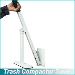 Wall Mounted Steel Wheelie Bin Trash Compactor Recycling Compactor Hand Tool - Picture 1 of 11