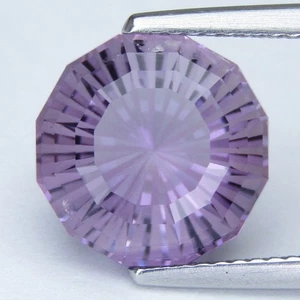 5.68Cts Stunning Natural Lavender Quartz 11mm Round Precision Cut Gemstone--VDO - Picture 1 of 4