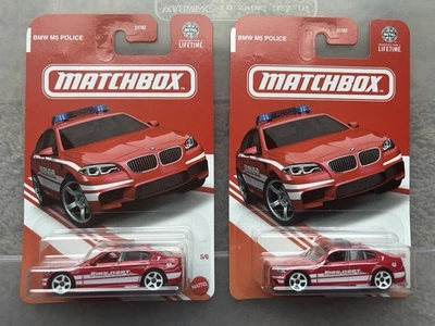 Matchbox 2025 Target Red Edition BMW M5 Police 5/6 (Lote de 2) - Imagem 1 de 2