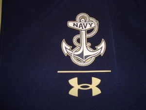 UNDER ARMOUR NAVY MIDSHIPMEN HALF ZIP WIND JACKET MEN'S SIZE 4XL HARDLY WORN! - Picture 1 of 13
