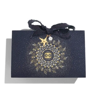 CHANEL Parfums Christmas Holiday gift Birthday charm Flower Star gold silver New - Image 1 of 4