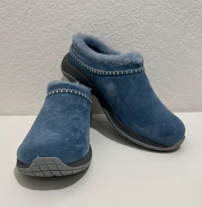 Neu im Karton Merrell Encore Ice 5 Clogs Wildleder Stonewash blau Slipper Clogs Lammfell 9,5 - Bild 1 von 11