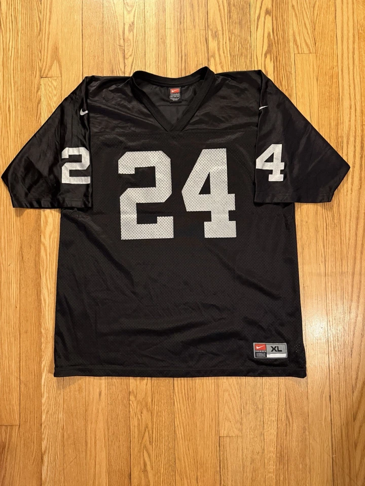 Camiseta de fútbol americano vintage de Charles Woodson #24 de los Oakland Raiders de la NFL (talla XL) Foto 1 de 4