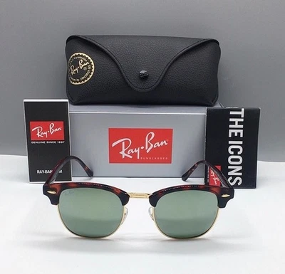 HOT SILVER MIRROR RB3016 RAY-BAN CLUBMASTER SUNGLASSES TR-7259 - Image 1 of 4