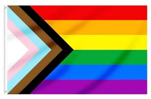 3x5FT Rainbow Pride Flag Banner LGBTQ Gay Lesbian Love Equal - Picture 1 of 4