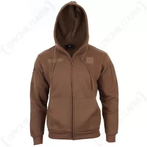 Dark Coyote Hoodie - Army Military Tactical Warm Headphone Port Hooded New - Picture 1 of 6