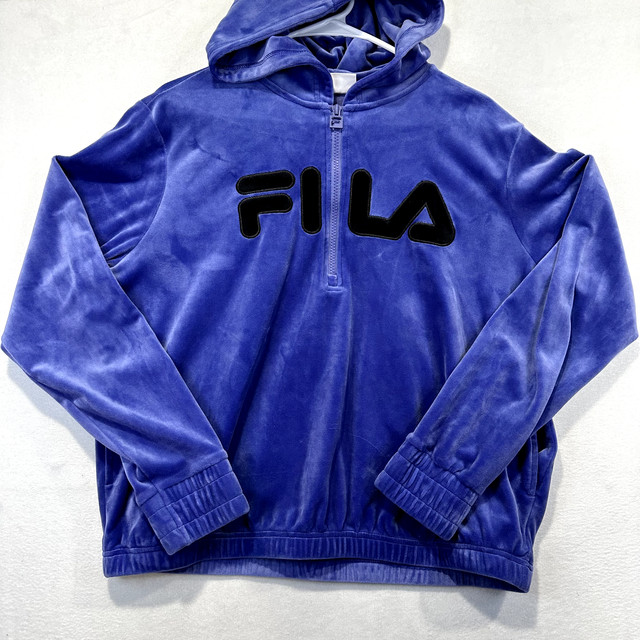 fila asher velour hoodie