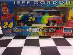 Jeff Gordon #24 1993 Rookie Of The Year DuPont 1:25 Suburban Diecast BANK - Picture 1 of 3
