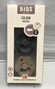 Bibs Colour Latex Pacifier - 0-6 Months - Size 1 - 2pk - Picture 1 of 2