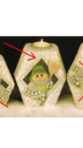 Snowman Candle Vase Ready to Paint Unpainted Ceramic Bisque  - Picture 1 of 3