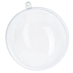 Sfera acrilica Ø3 cm trasparente divisibile con occhiello da appendere decorazione finestra decorazione da appendere - Foto 1 di 2