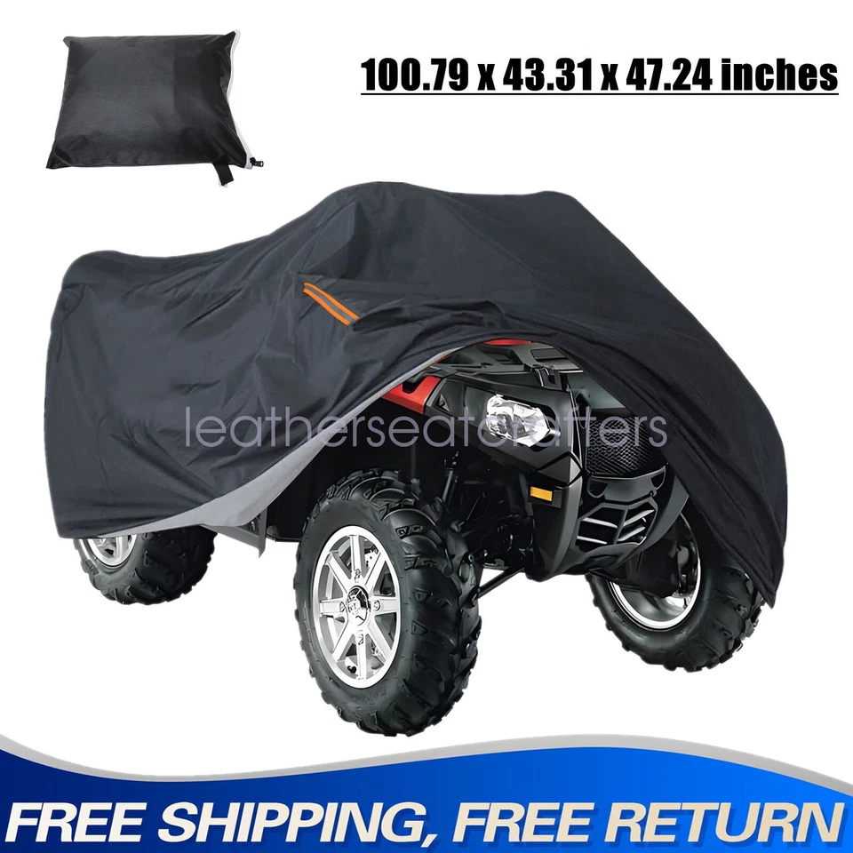 XXXL Cubierta ATV Resistente 4 Ruedas Cuádruple Cubierta Todas las Temporadas Exterior Protección UV Foto 1 de 4