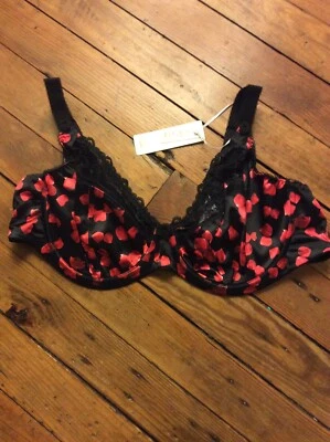 BNWT Elomi Valentina Bra EL8400 Color Black Size 44E (UK) - Image 1 of 4