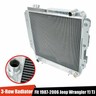 3-Row Full Aluminum Racing Cooling Radiator For 1987-2006 Jeep Wrangler YJ / TJ