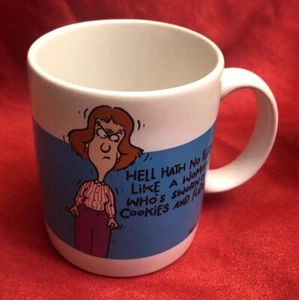 1988 Hallmark Shoebox "Hell Hath No Fury Cookies & Fudge" Kaffeetasse Becher - Bild 1 von 4