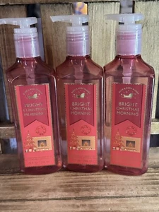 Bath & Body Works Bright Christmas Morning Cleansing Gel Hand Soap 8 oz Set of 3 - Picture 1 of 3