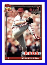 1991 Topps Desert Shield #309 Norm Charlton - Cincinnati Reds
