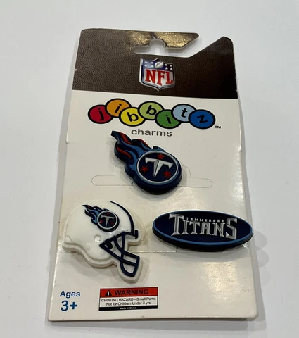 Tennessee Titans NFL Official Crocs Licensed Jibbitz - 3 Pack New! Cover