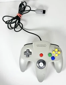 N64 Wired OEM Grey Original Nintendo 64 Controller NUS-005 Gray - Picture 1 of 6