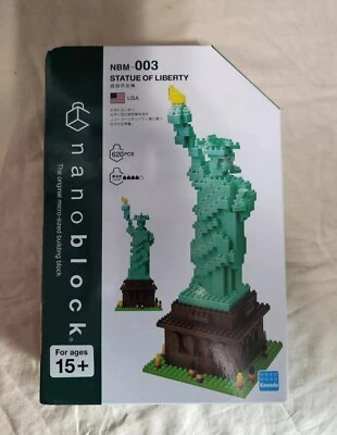 Nanoblock USA Statue Of Liberty Micro Sized Building Block Set NBM_003 - 620 Pcs - Image 1 of 4