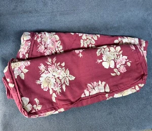 2 Kissenbezüge Nautica rot Blumen - Bild 1 von 5