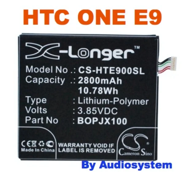 BATTERIA AI POLIMERI DA 2800Mah PER HTC ONE E9 E9+ PLUS POTENZIATA MAGGIORATA - Immagine 1 di 1