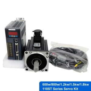 600W 1.5KW 1.8KW 110ST AC Servo Motor with Servo Driver for CNC router milling - Picture 1 of 8