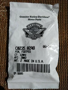 Harley Davidson Footpeg Pin C0235.01A8            80 - Picture 1 of 2
