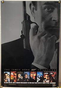 THE JAMES BOND COLLECTION ROLLED ORIGINAL VHS VIDEO MOVIE POSTER CONNERY (1995) - Picture 1 of 1