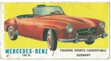 1961 TOPPS SPORTS CAR #9 MERCEDES BENZ G-VG RARE L@@K