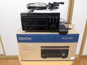 Denon RCD-M41 AM/FM Radio Tuner CD Receiver Power Amplifier Black AC 100V New - Picture 1 of 1
