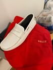 Bally Men?S Leather White Loafers Size 6