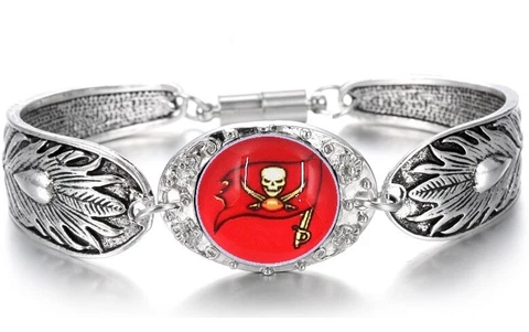 Spec.Tampa Bay Buccaneers Women's Sterling Silver Bracelet Gift w Gift Pk D3 Cover