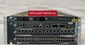 Cisco Catalyst 6503 1x VS-S720-10G-3C 1x WS-X6748-GE-TX 1x WS-X6716-10T-3C - Picture 1 of 2