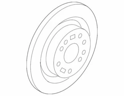 Conjunto de rotor de freno de disco trasero genuino Hyundai 2010-2016 Genesis Cp 58411-2M000 Foto 1 de 2