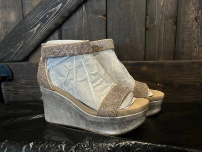 Sandalias de cuña OTBT para mujer/estatus en oro rosa talla 7,5 Foto 1 de 4