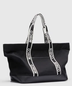 Mimco Tote Bag Canvas Large Black BNWT New - Picture 1 of 8