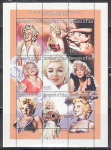 Chad 704j Marilyn Monroe Mint NH - Picture 1 of 1