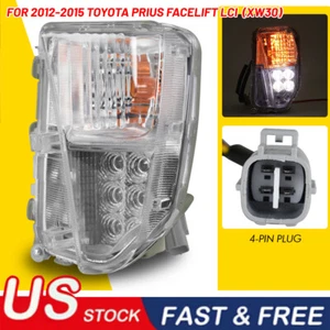Faro antiniebla LH Driver DRL luz LED 2012 2013 2014 2015 Toyota Prius EE. UU. - Imagen 1 de 12