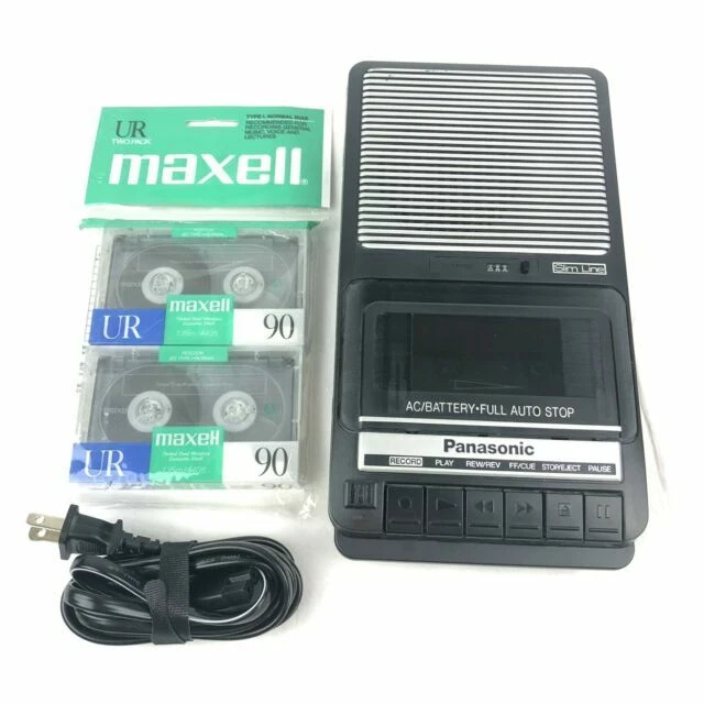 Panasonic RQ-2102 Portable Cassette Recorder - Black
