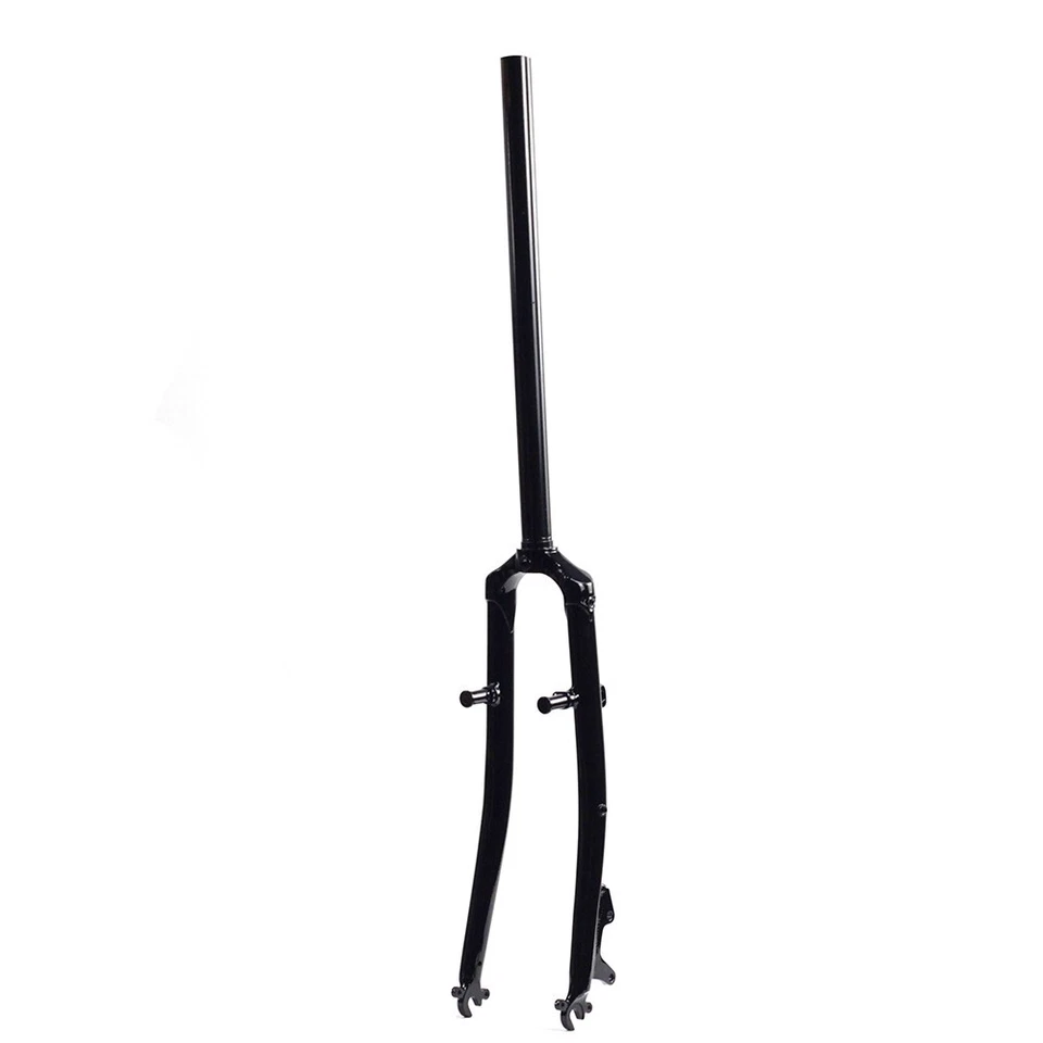 26" Chromoly Steel Touring Bike Rigid Fork 1 inch 25.4mm Disc V Brake Threadless - Image 1 of 4