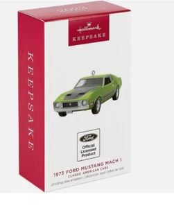 2023 Hallmark - 1973 Ford Mustang Mach 1 - 33o coche clásico americano - como nuevo en caja - Imagen 1 de 1