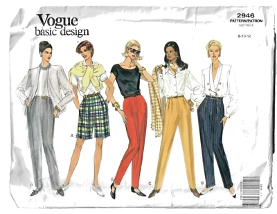 Misses Petite Cuffed Shorts Wide Legged Pants Sizes 8-10-12 Very Easy 1992 Vtg - Image 1 of 4